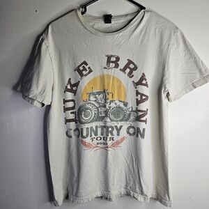 Luke Bryan Country On Tour Graphic Tee - White
